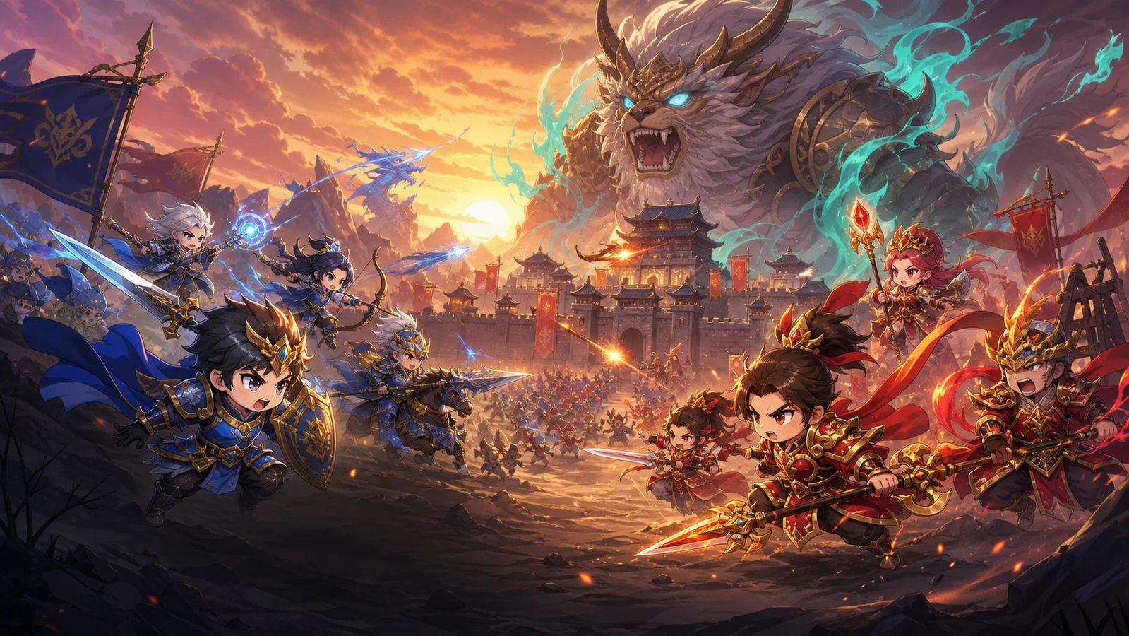 King PvP, chiến trường, chiếm thành và boss thế giới